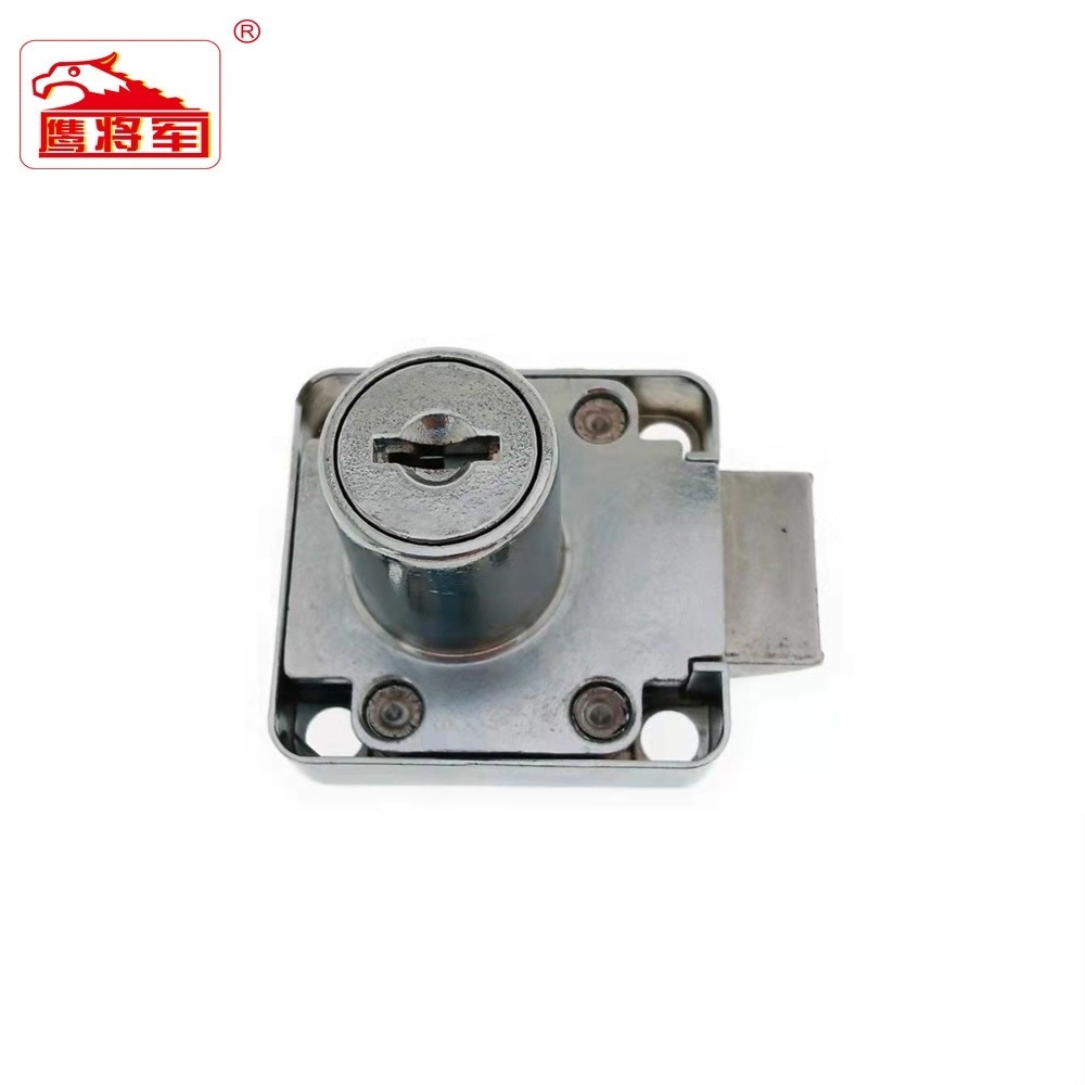 China manufacturer 338 zinc alloy drawer locks cylinder for office furniture closet cabinet drawer slide push lock