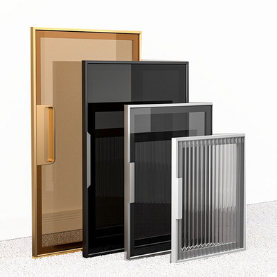 YL Aluminum Profile Wardrobe Closet Glass door Frame Aluminum Glass Door and Window Frame