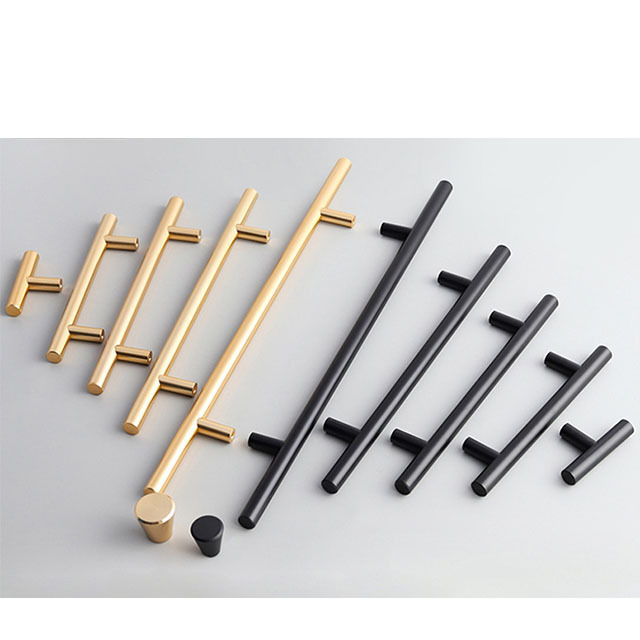 YL High Quality 5 Inch  Alloy Cabinet Handles Classic Matte Black Finish Stainless Steel Door Kitchen Bedroom Hotel Application