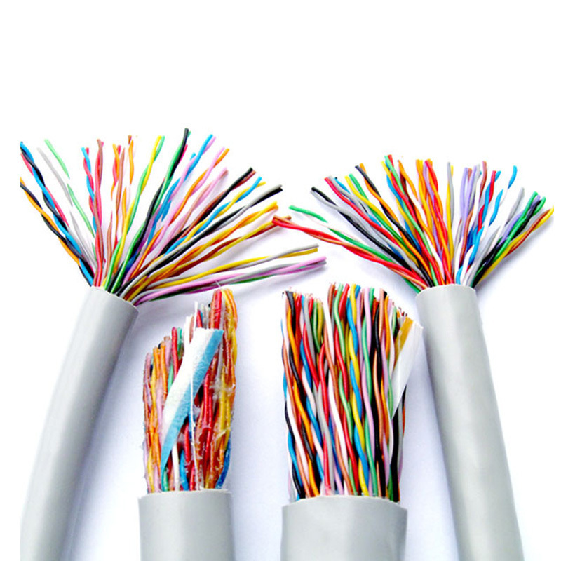 jelly filled HYV HYA HSYV twisted Communication armoured Multi pair Telephone Cable color code Cat3 Indoor Phone Cable