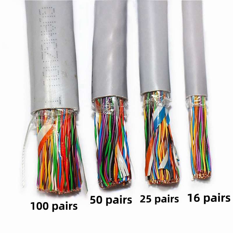 Telecommunication Wires 0.4mm Bare Copper Indoor multipair 0.5mm Cat3 Telephone Cables Communication cables 25 pair cat3 cable