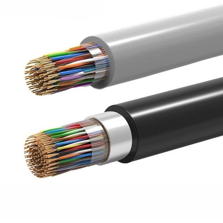 HYAT Aerial copper cables  Multi Pairs 25/40/50/100/200 Pair armoured Telephone Cable Outdoor Cat3 0.4  Communication cables