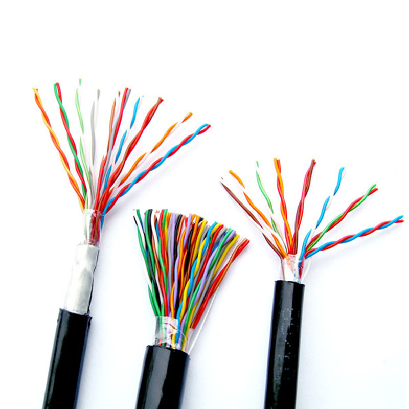 jelly filled HYV HYA HSYV twisted Communication armoured Multi pair Telephone Cable color code Cat3 Indoor Phone Cable