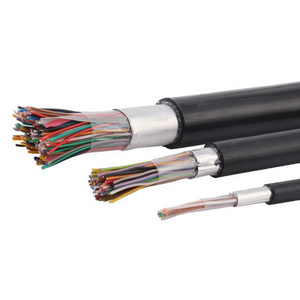 High quality 10 20 30 50 100  pair Outdoor Jelly Cat3  HYAT telecommunication cable filled telephone cable price HYA