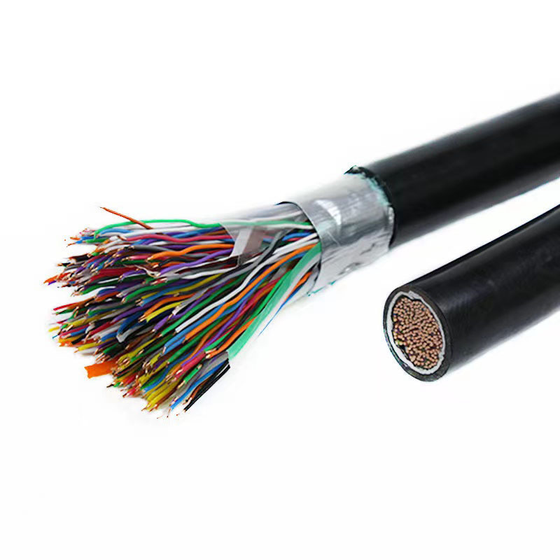 armoured  telephone cable color code communication 50 pair  cable outdoor HYA  HTAT multipair jelly filled telephone cable