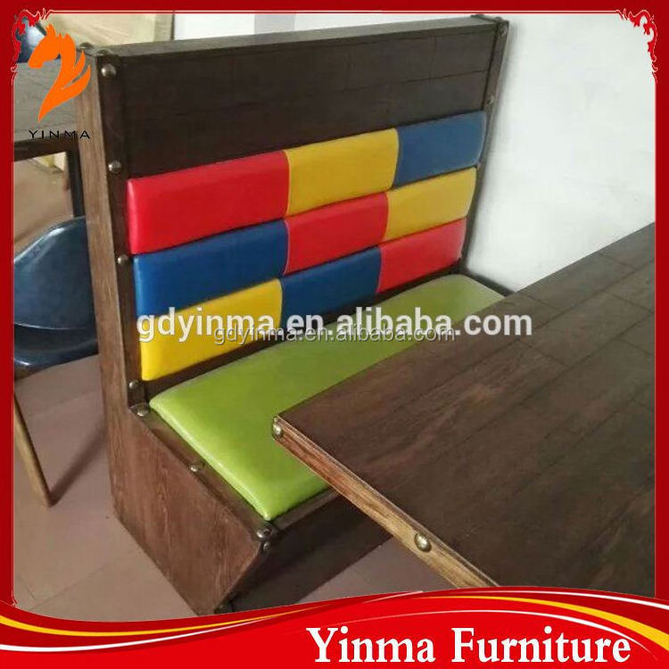 Factory price cheap sofa set two side booth seating