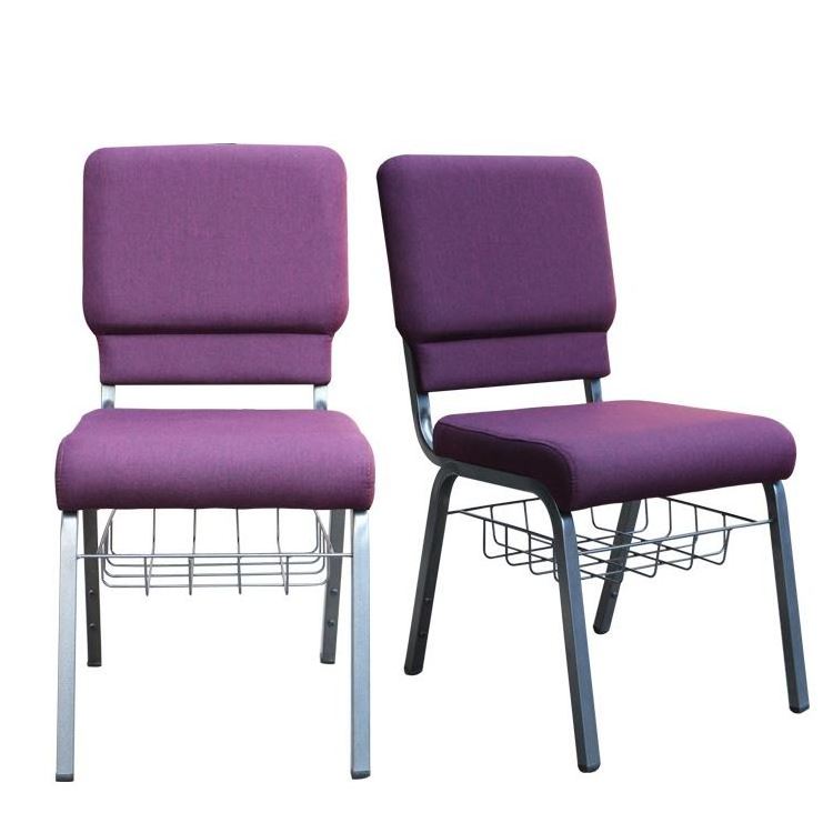 Padded Pastor Plastic Auditorium Prayer For Muslim Price Purple Red Rental Stack Church Chairs