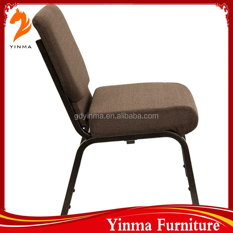 2016 Foshan wholesale church chairs cover fabric for sale church chair with writing padsillas para iglesia