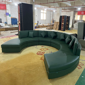 Five Star Marriott Hotel Snow Fabric Round Sectional Hotel Sofa For Hotel Project