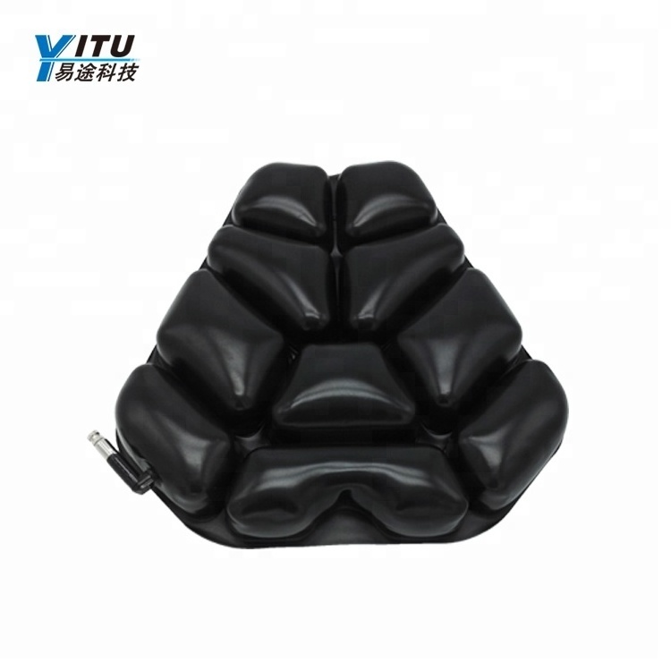 10 years durable using rubber air inflatable bladder seat cushion for motorcycle