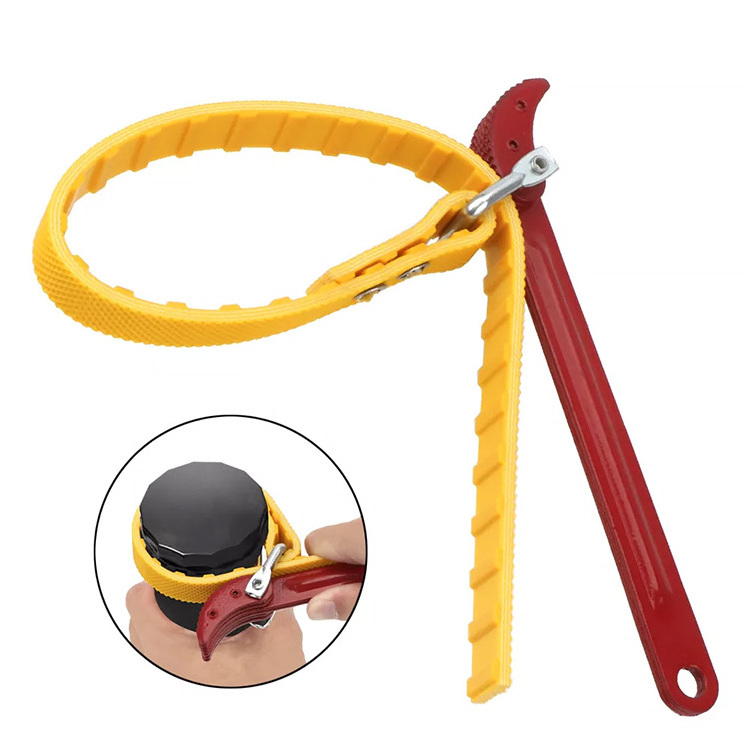 Non-slip Belt Filter Wrench oil Filter Puller Strap Spanner Chain Oil Filter Cartridge Disassembly Tool