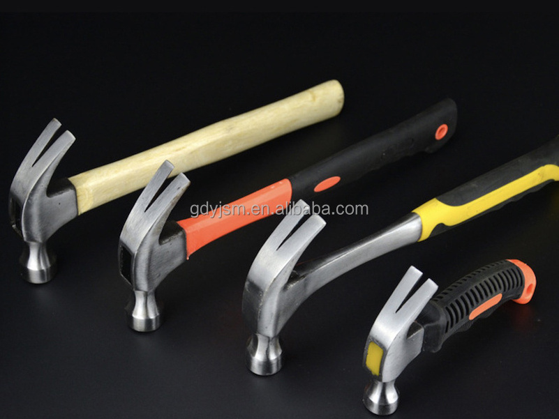 Customized Logo Steel Handle Claw Hammer 8oz 16oz Muti-functional High Carbon Steel Claw Hammer