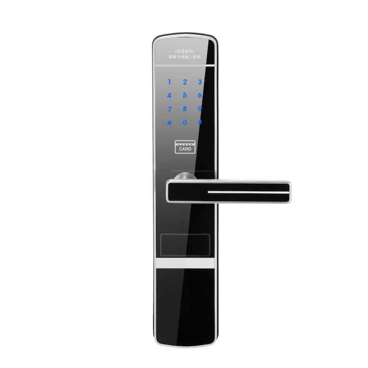 Electronic fingerprint lock diary waterproof smart swipe rfid card password key locks for apartment security