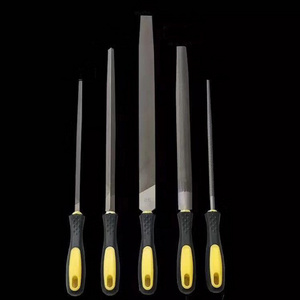 6 '8' 10' 12' Steel hand file DIY tools steel hand wood rasp needle file with double colors plastic handle