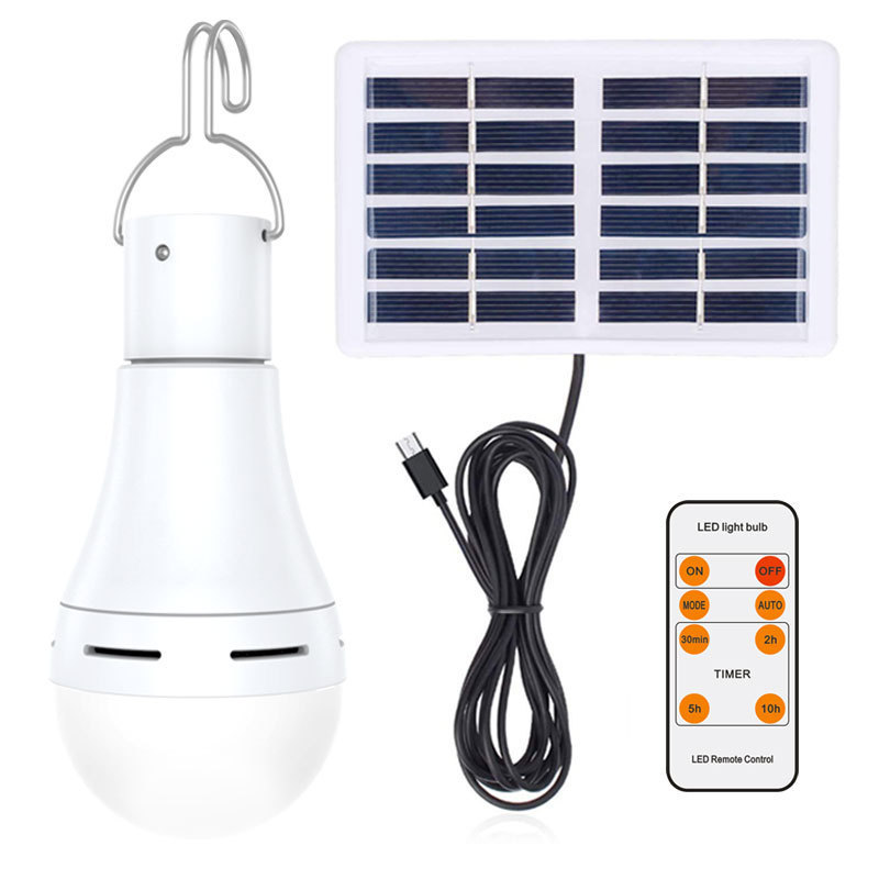 New Portable Hanging Solar Rechargeable LED Camping Light Lantern Bulb Outdoor Emergency Camping Tent Bulb