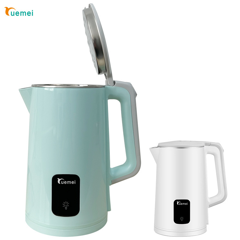 Guangzhou electric kettle boil water quickly electric kettles blue 304SS stainless steel liner electric kettle travel