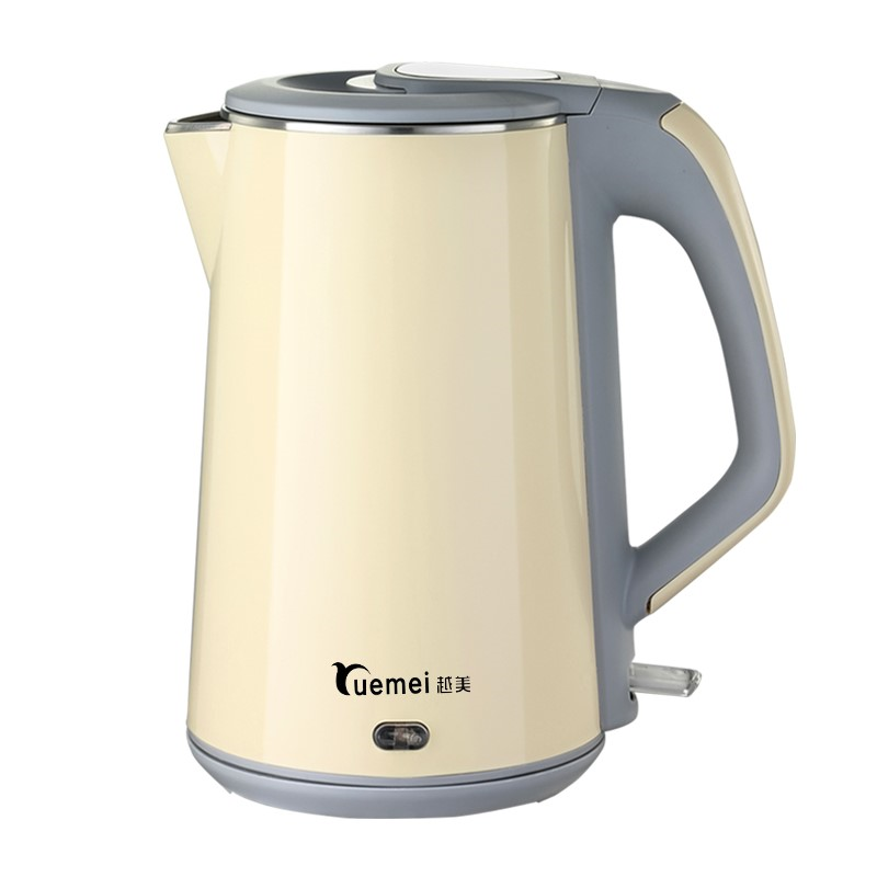 New Promotional water boiler electric kettle  1.5L 1500W yellow electric kettle for hotel customized branded electric kettle