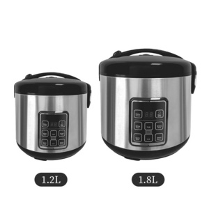 Hot-Selling Lar-Capacity Smart Rice Cooker Non-Stick Stainless Steel + New Plastic Shell Outdoor Hotel Use Measuring Cup Paddle