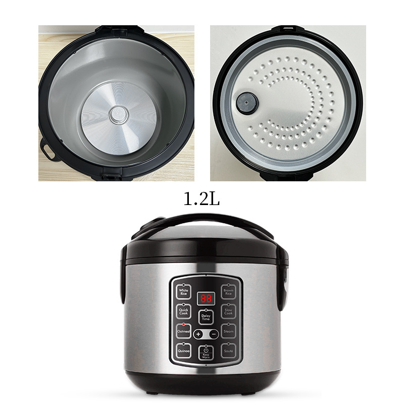 Portable Digital Rice Cooker for Smart Home High-Capacity Electric Steamer & Stewer for Outdoor & Hotel Use Cylinder Shape