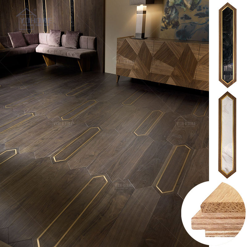 China high end hard wood floor for home parquet timber floorboard modular wooden floor board wood engineered oak timber flooring