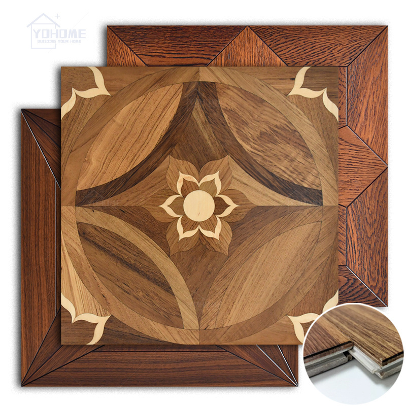 Italy high end medallion pattern for floor tile designs sale parquet wood tiles for living room ceramic wood look tiles