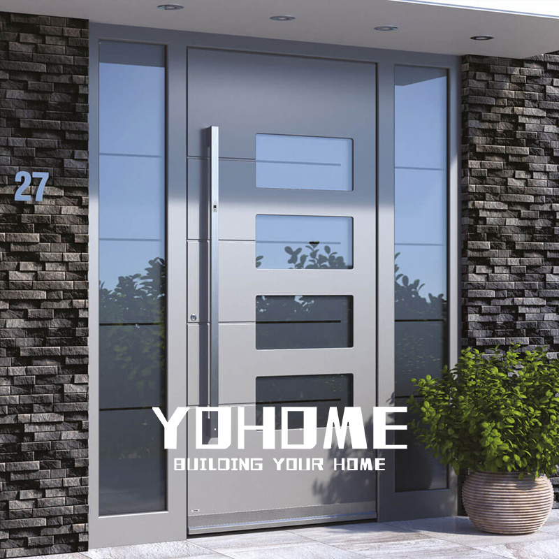 Germany steel doors one and half steel doors porte dentree external stainless steel apartment building entry doors