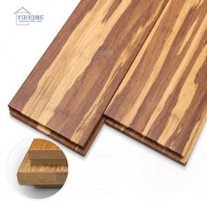 Vietnam standard strandwood bamboo flooring tiger strand woven bamboo laminate flooring carbonized side press bamboo flooring