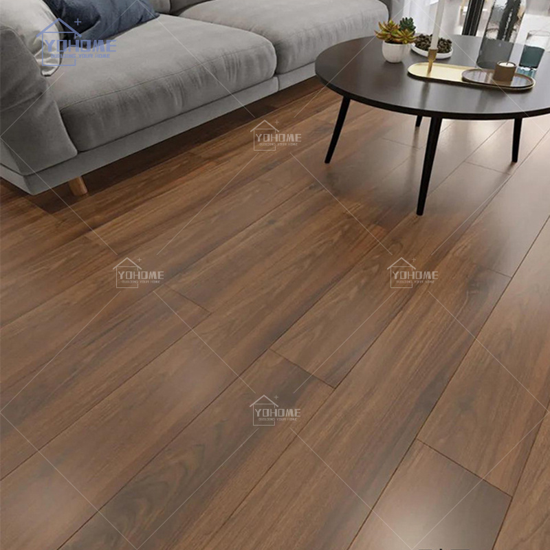 Matte brown African red teak engineered wooden flooring TAP & GO Brazilian cherry hardwood flooring cumaru solid wood flooring