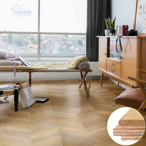 Henan wood floor solid wooden floor T&G clock chevron traditional oak oiled wood flooring