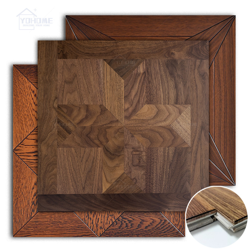 Italy high end medallion pattern for floor tile designs sale parquet wood tiles for living room ceramic wood look tiles