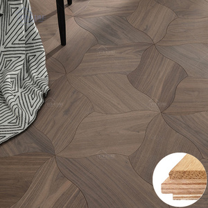 US solid wood parquet flooring prefinished tiles black walnut solid wood composite flooring hand scraped antique walnut flooring