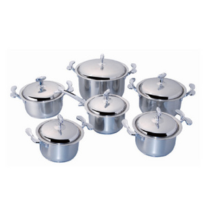 FH-191B 12 pieces cookware set kaisa hoff stainless steel casserole set with S/S lid