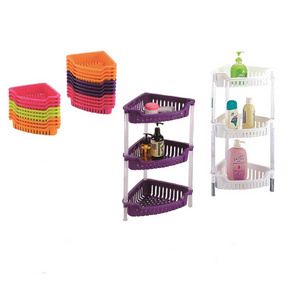 3 Layers Storage Racks & Shelving Units Color Plastic Triangular Storage Rack