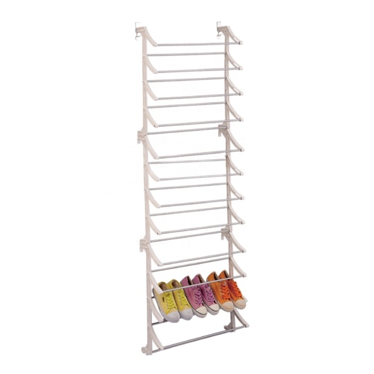 Fashion shoe rack organizer over the door hanging shoe rack with hooks