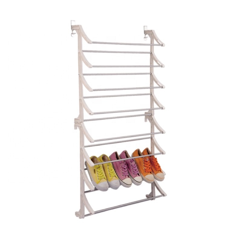 Fashion shoe rack organizer over the door hanging shoe rack with hooks