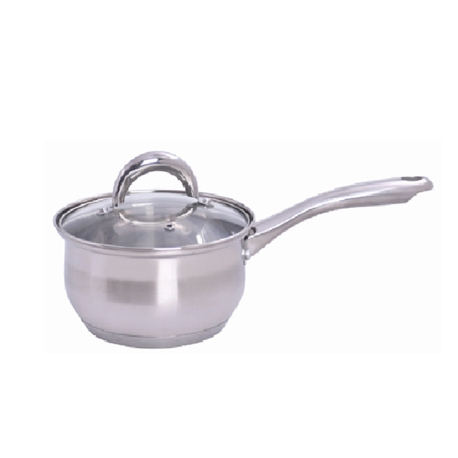 SKU good seller single handle DGCCRF saucepan stainless steel non-stick cookware milk pot LB-1842A