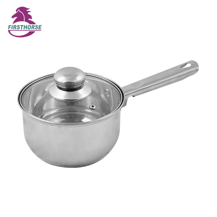 SKU good seller single handle DGCCRF saucepan stainless steel non-stick cookware milk pot LB-1842A