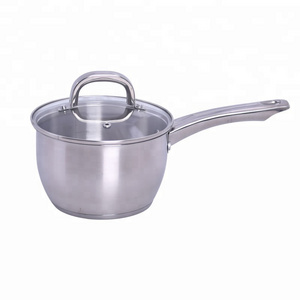 High Quality Wholesale LB-1885A 16cm Stainless Steel Saucepan with Glass Lid Induction Cooker