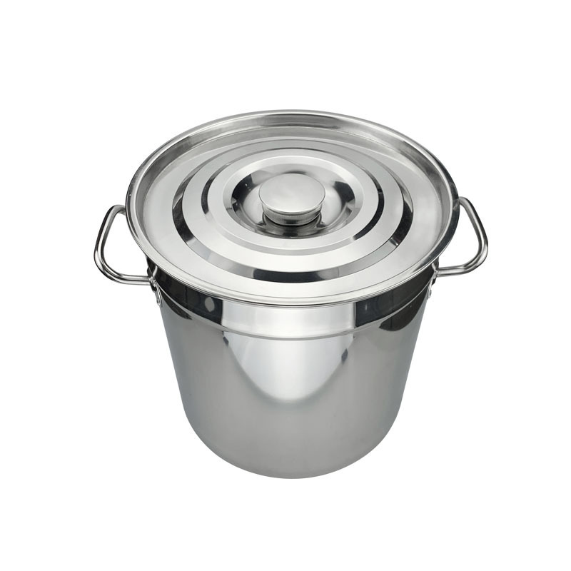 metal boiling industrial soup cooking pot big cooking stock pot stainless steel cookware hot-water pot bucket with lid