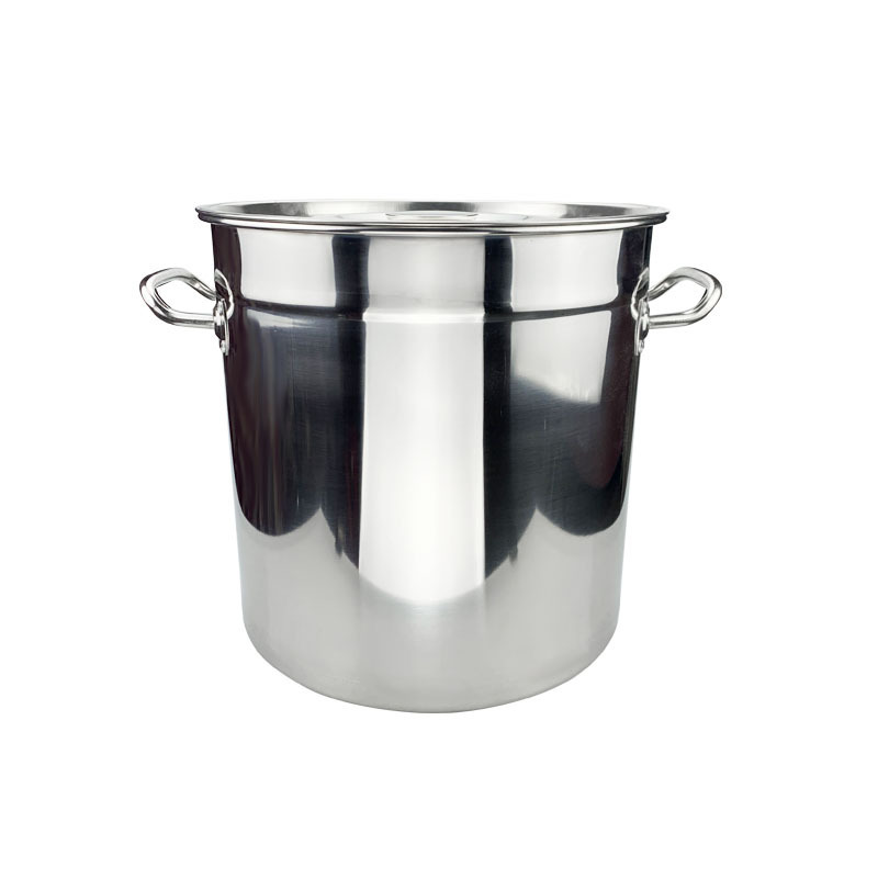 metal boiling industrial soup cooking pot big cooking stock pot stainless steel cookware hot-water pot bucket with lid