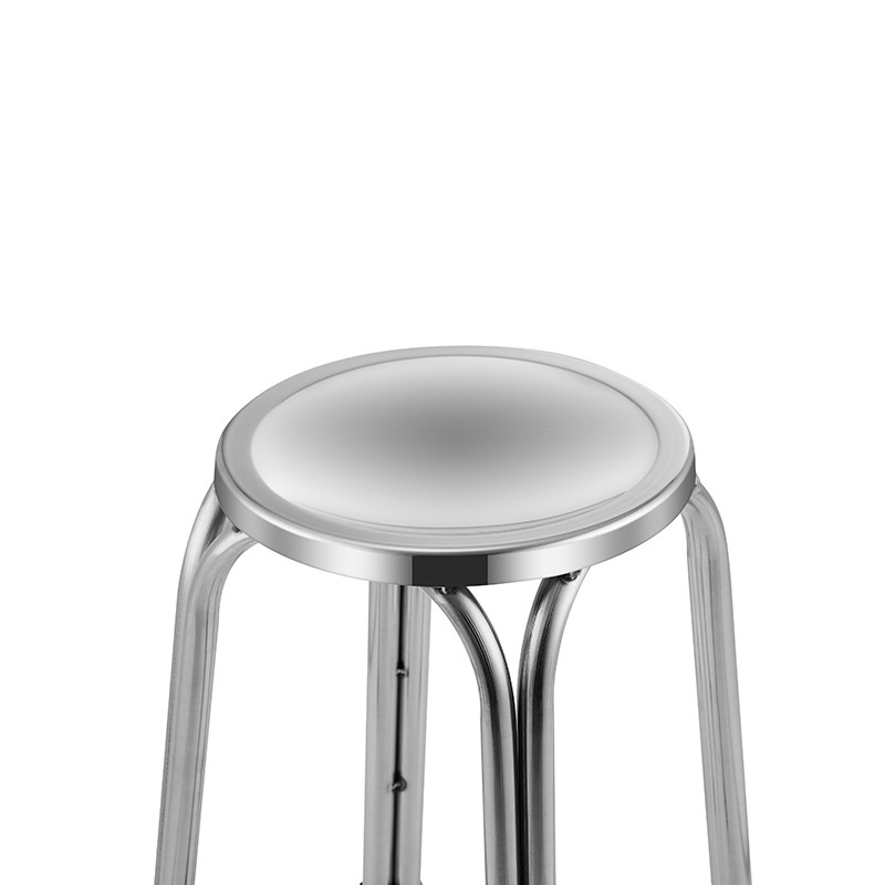 Metal Round and Square Shape Base Bar Stool Chairs Stainless Steel Stool Dining Stool for Home or Outdoor