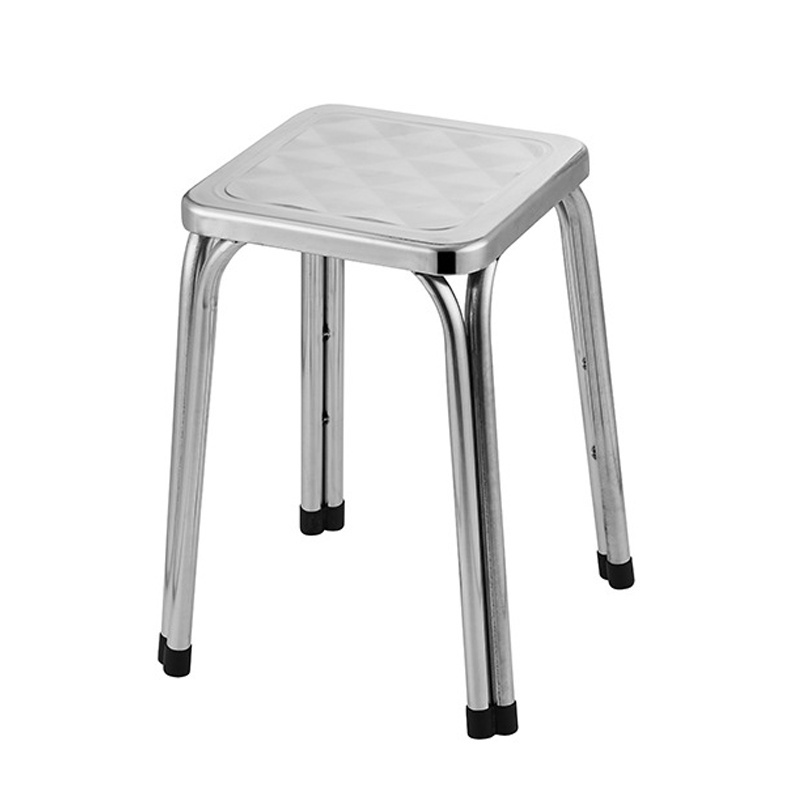 Metal Round and Square Shape Base Bar Stool Chairs Stainless Steel Stool Dining Stool for Home or Outdoor