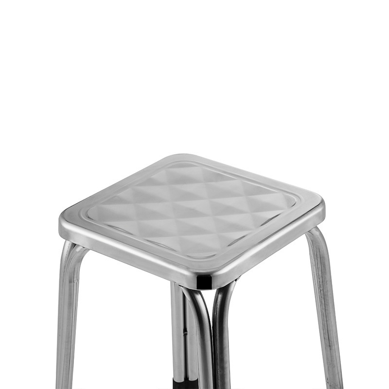 Metal Round and Square Shape Base Bar Stool Chairs Stainless Steel Stool Dining Stool for Home or Outdoor