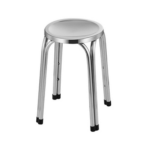 Metal Round and Square Shape Base Bar Stool Chairs Stainless Steel Stool Dining Stool for Home or Outdoor