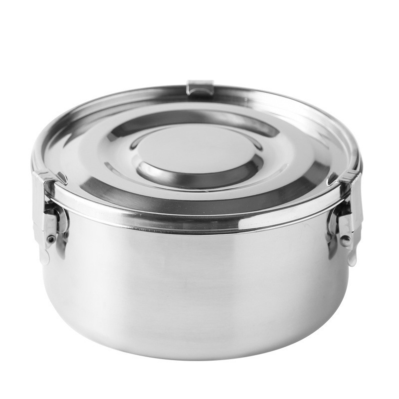 Portable Stainless Steel 304 Food Storage Metal Bento Lunch Box Food Container