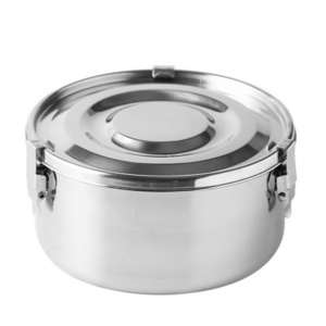 Portable Stainless Steel 304 Food Storage Metal Bento Lunch Box Food Container