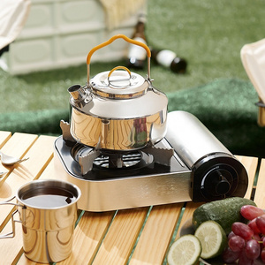 Portable Travel Mini Kettle 304 Stainless Steel Outdoor Camping Boil Water Pot Metal Coffee Brewing Pot