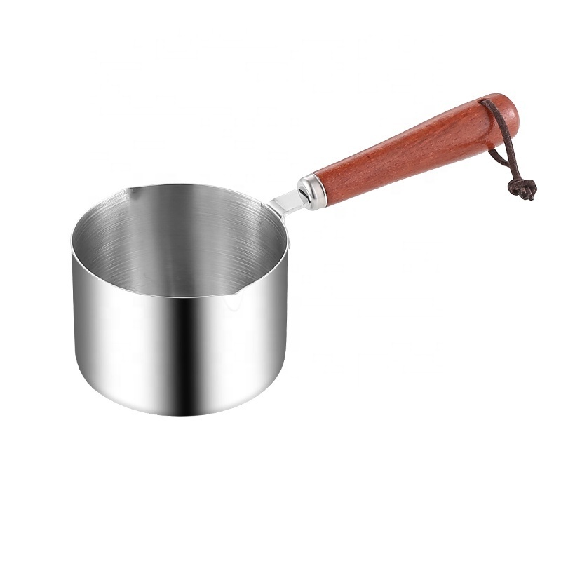 kitchen Mini Stainless Steel  304 Pot sauce pan Milk pan For Melting Butter Chocolate Cream  pan candle melting pot