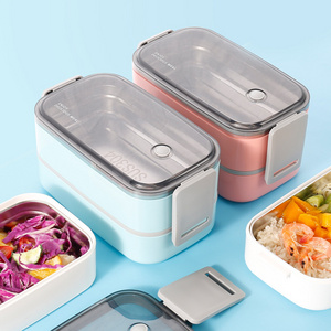 Wholesale Kids Insulated Leakproof Tiffin Carrier Metal Stainless Steel Lunch Box Food Storage Box Tiffin For Lunch