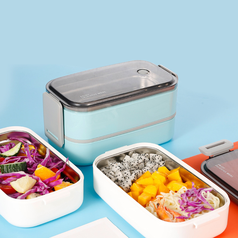 Wholesale Kids Insulated Leakproof Tiffin Carrier Metal Stainless Steel Lunch Box Food Storage Box Tiffin For Lunch